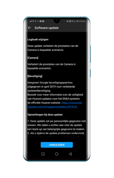 Huawei P30 Pro ontvangt beveiligingsupdate van april en AR Measure-app