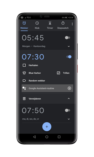 Google Assistent-routine in Google Klok werkt nu ook in Nederland