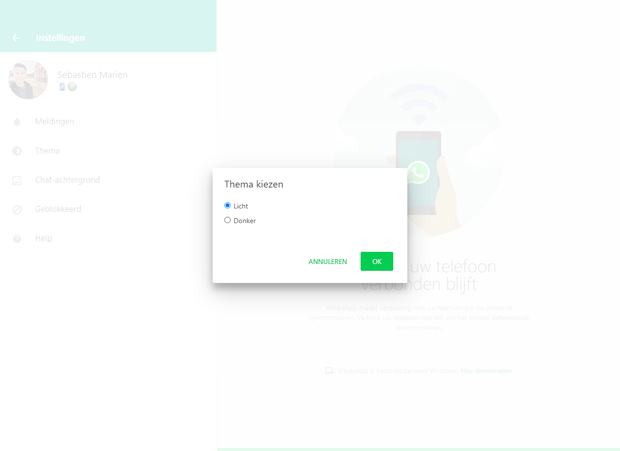 WhatsApp Web: zo activeer je de nieuwe donkere modus