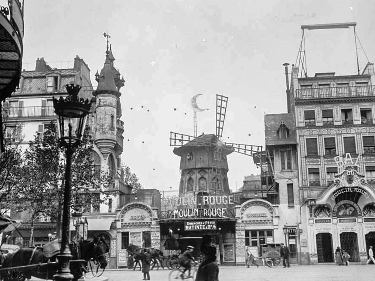 De Moulin Rouge aan het eind van de 19e eeuw (foto: Picryl / Nationaal Archief)