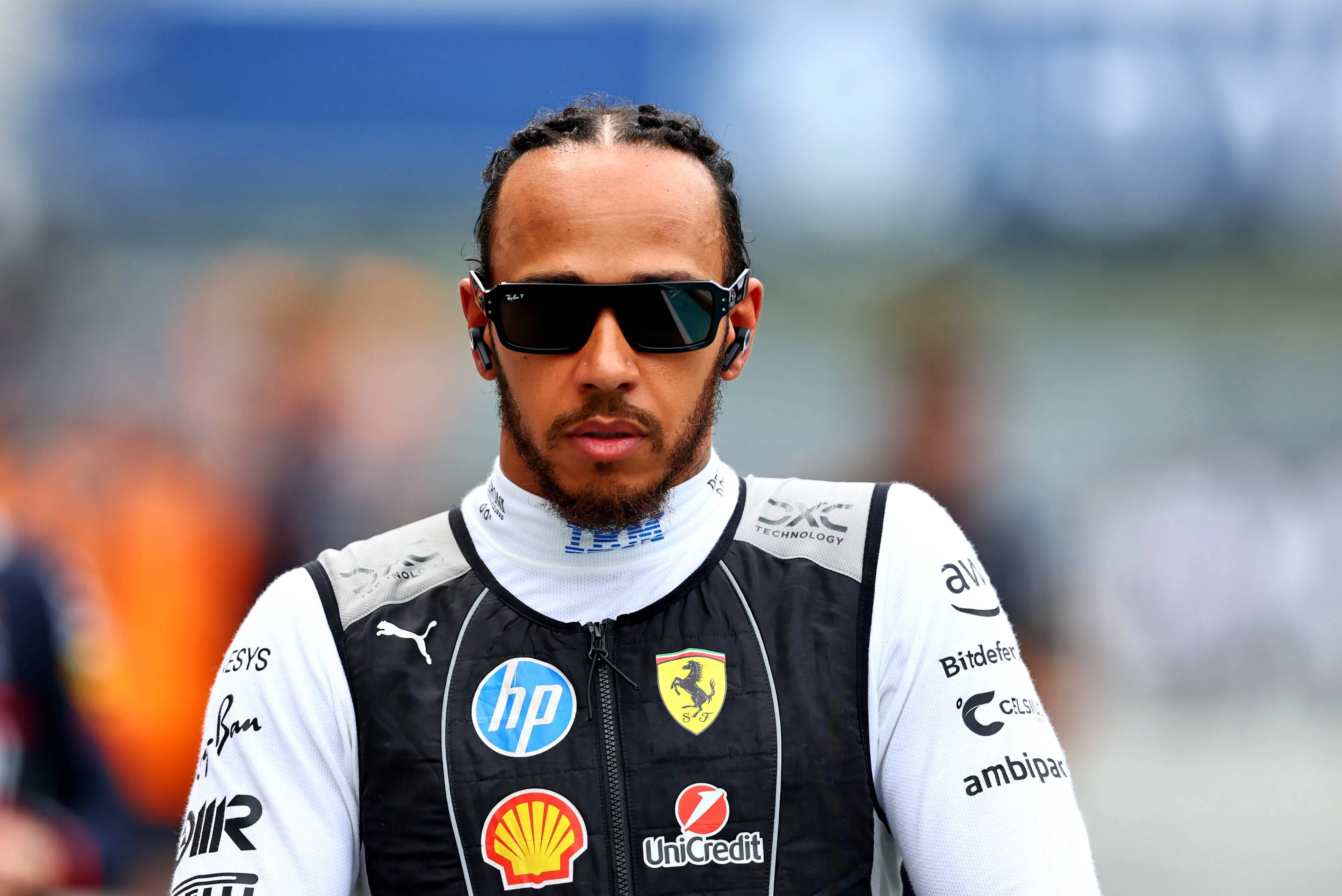 Hamilton sur la grille au Grand Prix de Miami