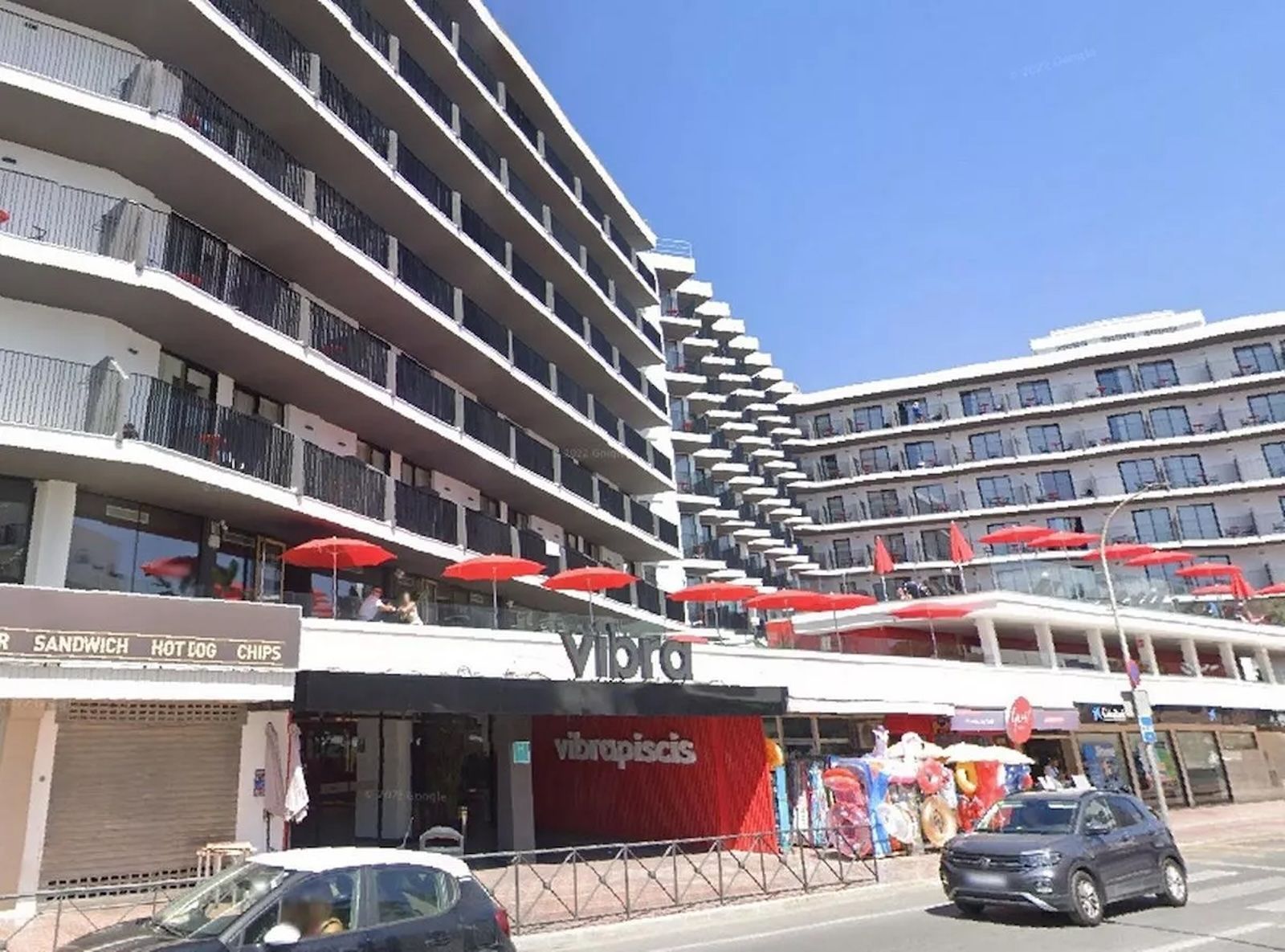 Hotel Vibra District, waar het ongeluk gebeurde