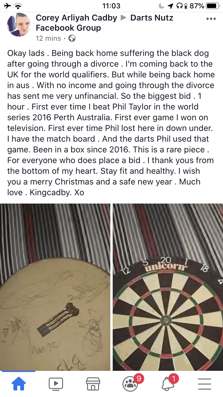 Cadby set for potential return to the UK for PDC World Championship qualifier