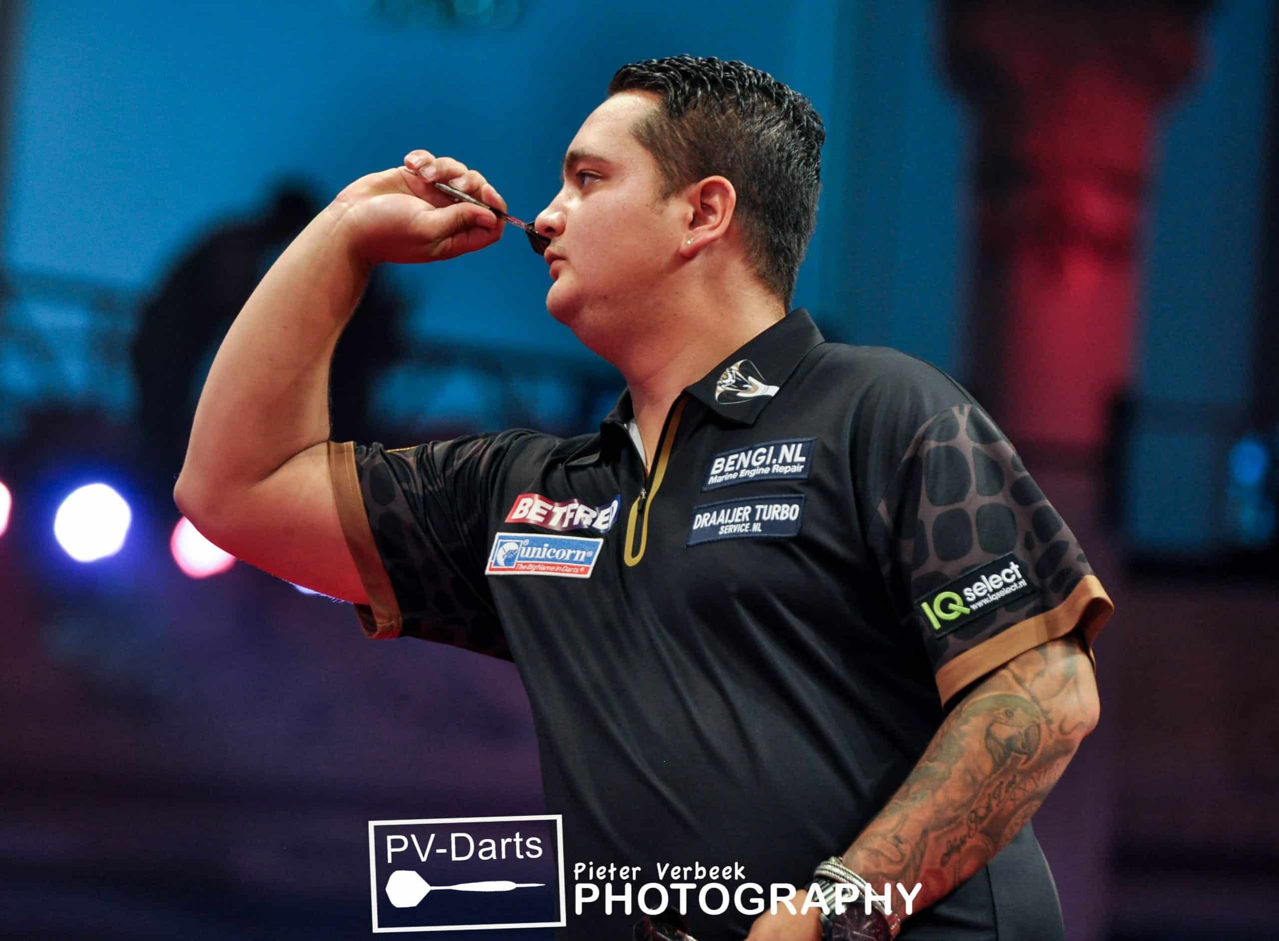 Speelschema zondagmiddag Belgian Darts Championship 2020 met vijf