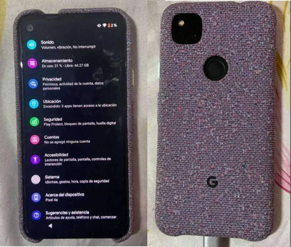 Real image and complete specs of Google Pixel 4a appears online `