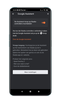 Google Assistent-knop op Stadia-controller actief, dit kan je ermee