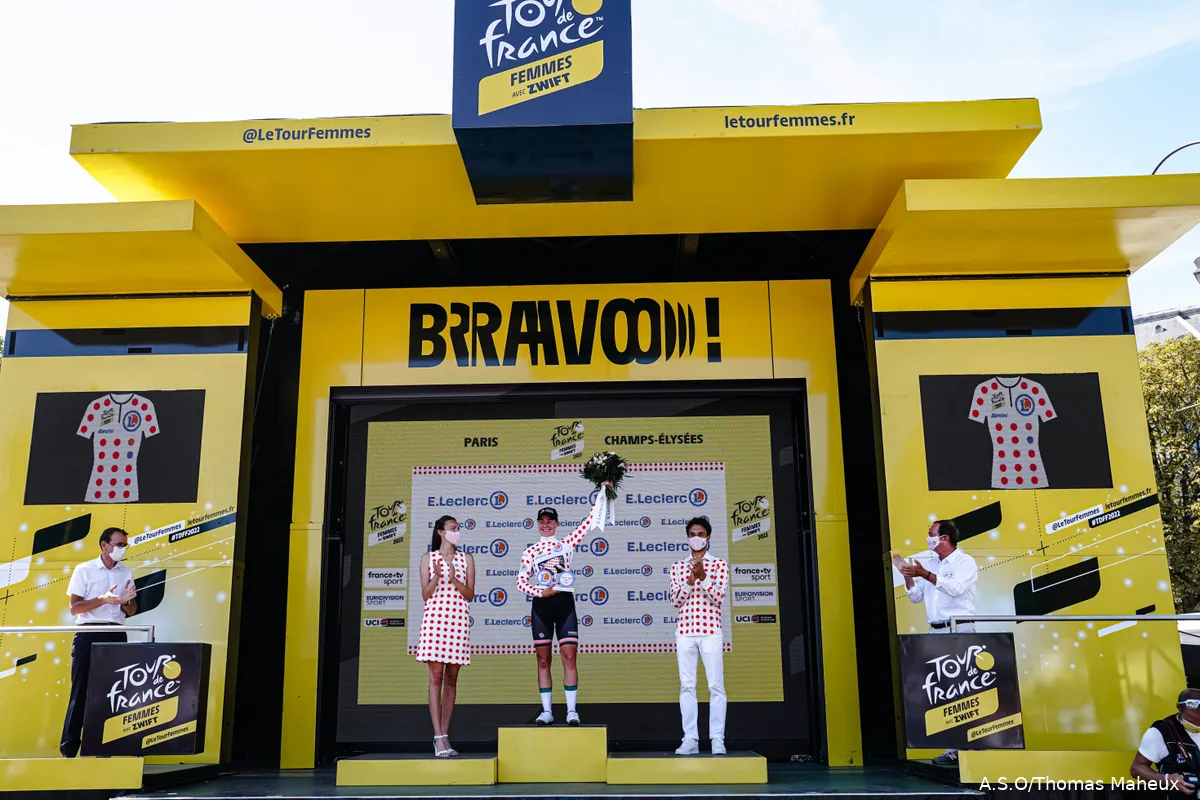 Markus in extase na pakken bergtrui in Tour de France Femmes: 'Ik kan het niet geloven'