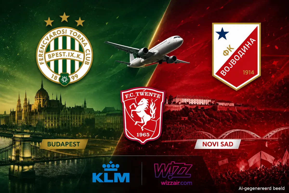 vluchten-fc-twente-budapest-novi-sad