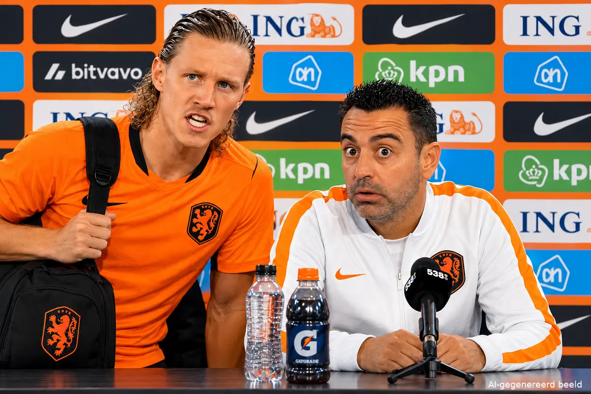 wout-weghorst-xavi-hérnandez-oranje-nederland-persconferentie-AI