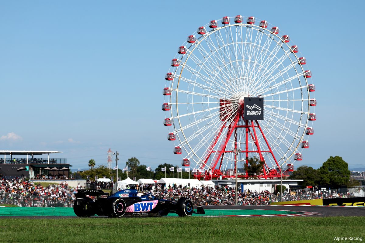 Overzicht tijden Grand Prix van Japan 2024