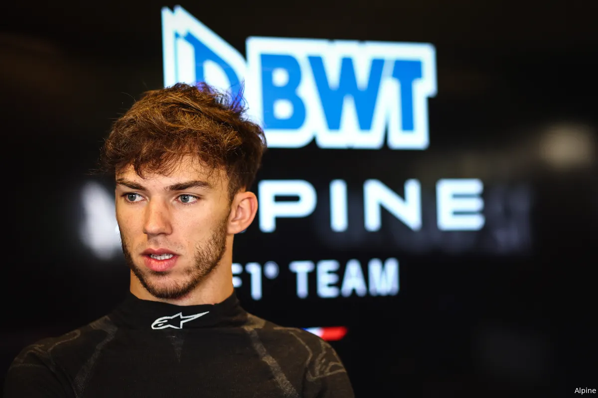 Alpine heeft hoge verwachtingen van Gasly: 'We willen dat hij de technische leider wordt'