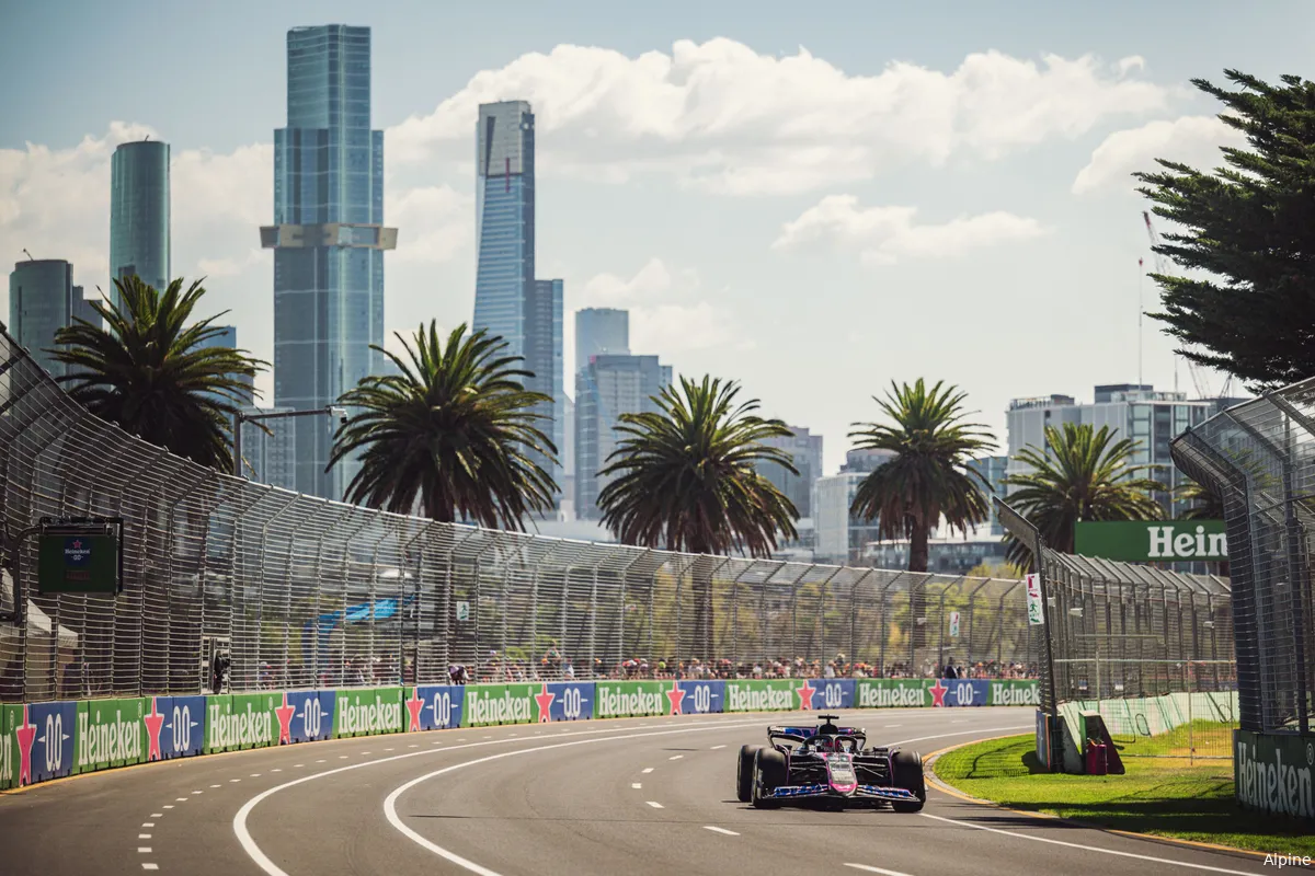 esteban ocon alpine australie 2024 training