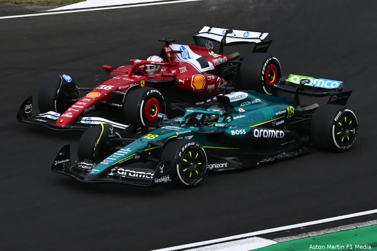 lance stroll aston martin charles leclerc ferrari zondag gp china 2025