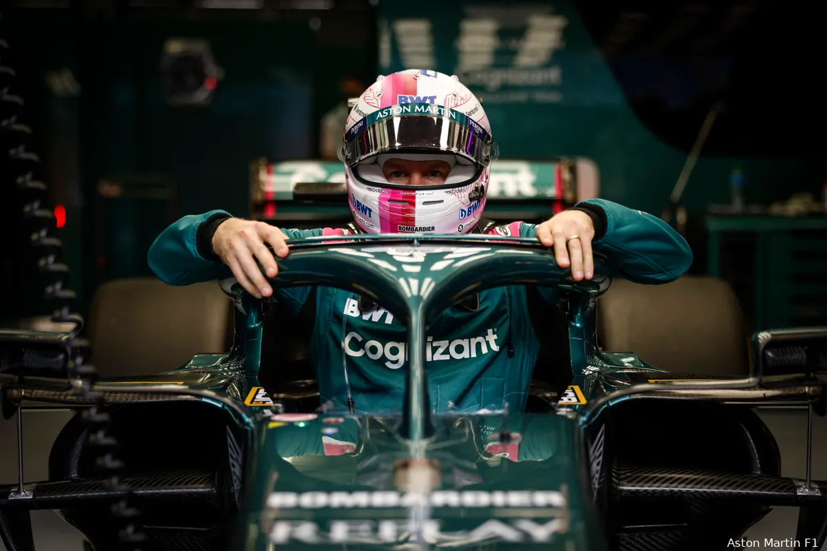 Vettel over roze helmontwerp: 'Het idee erachter is duidelijk anders'