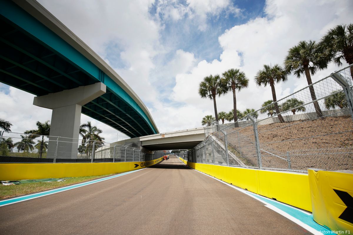 Coureurs klagen over asfalt Miami: 'Geen grip naast de racelijn, zo kun je niet racen'