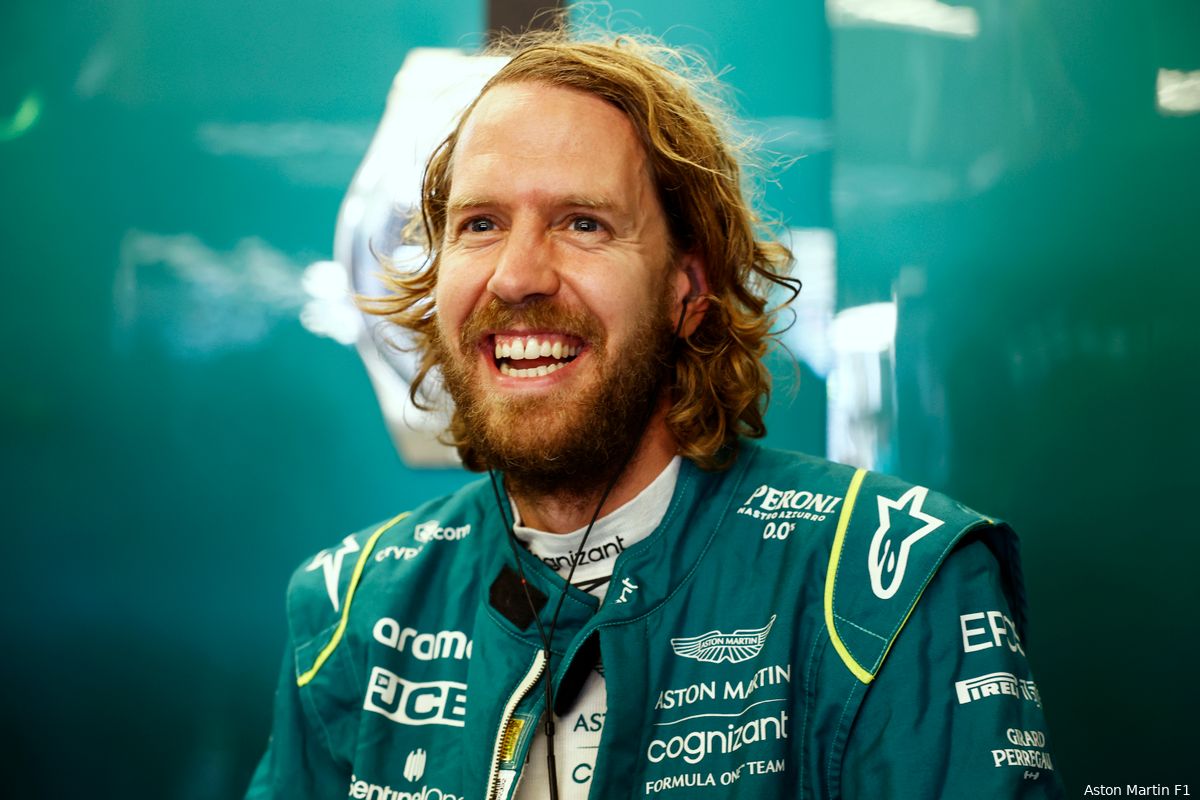 Vettel over racen bij Aston Martin: 'Teams uit middenveld werken net zo hard als de koplopers'