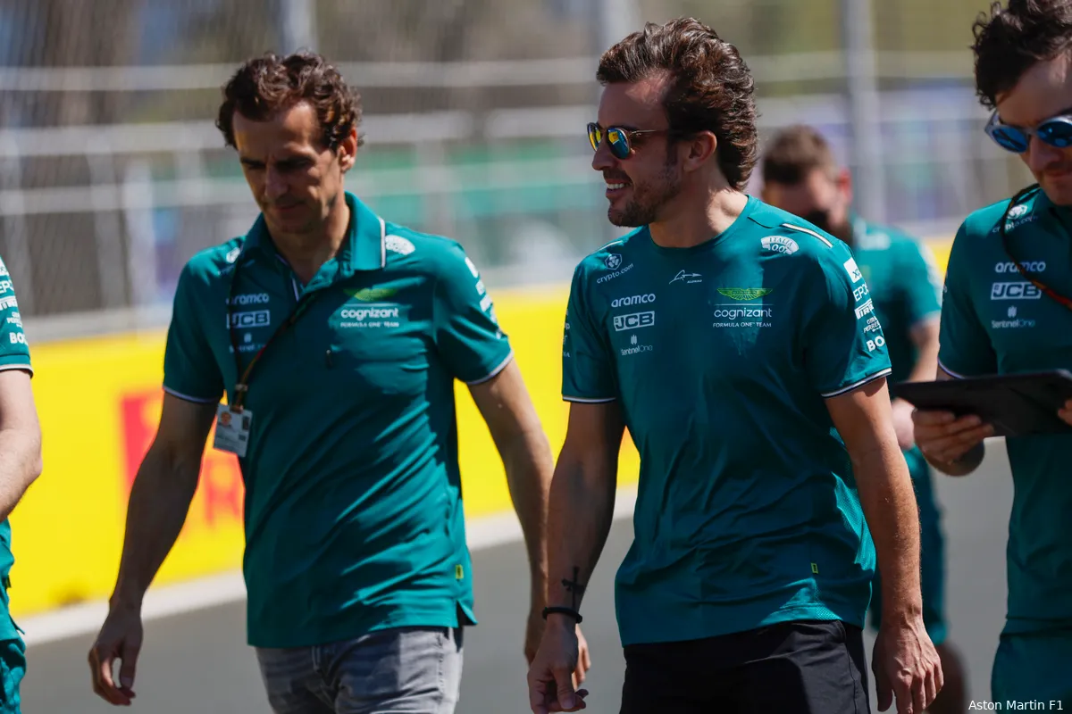 pedro de la rosa fernando alonso aston martin f1 gp saoedi arabie 2023