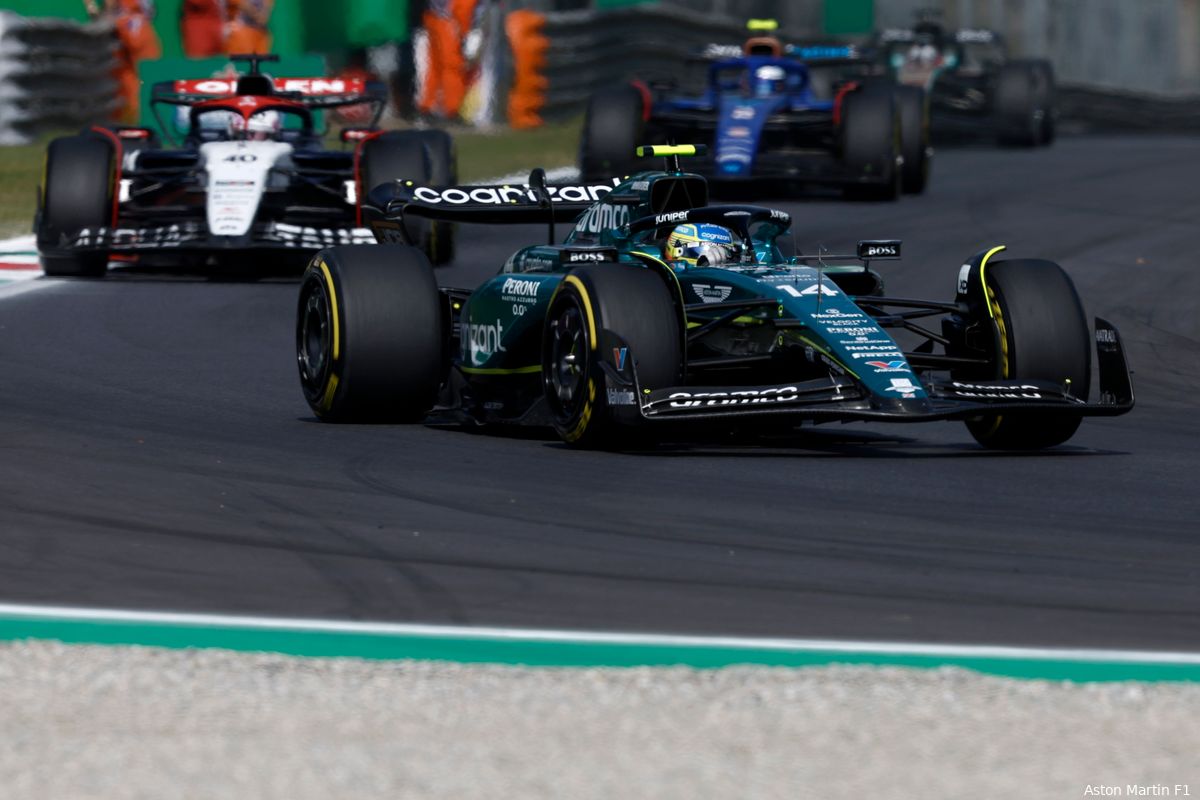Alonso spoort Aston Martin aan om te blijven ontwikkelen na P9 in Monza: 'Moeten met nieuwe ideeën komen'