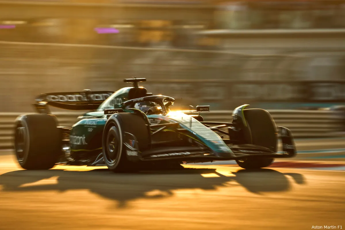 lance stroll aston martin abu dhabi zondag 2023