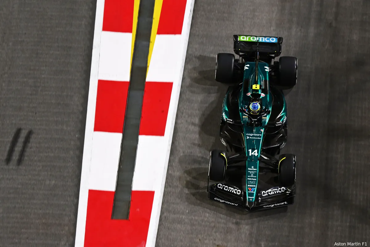 fernando alonso aston martin singapore race zondag