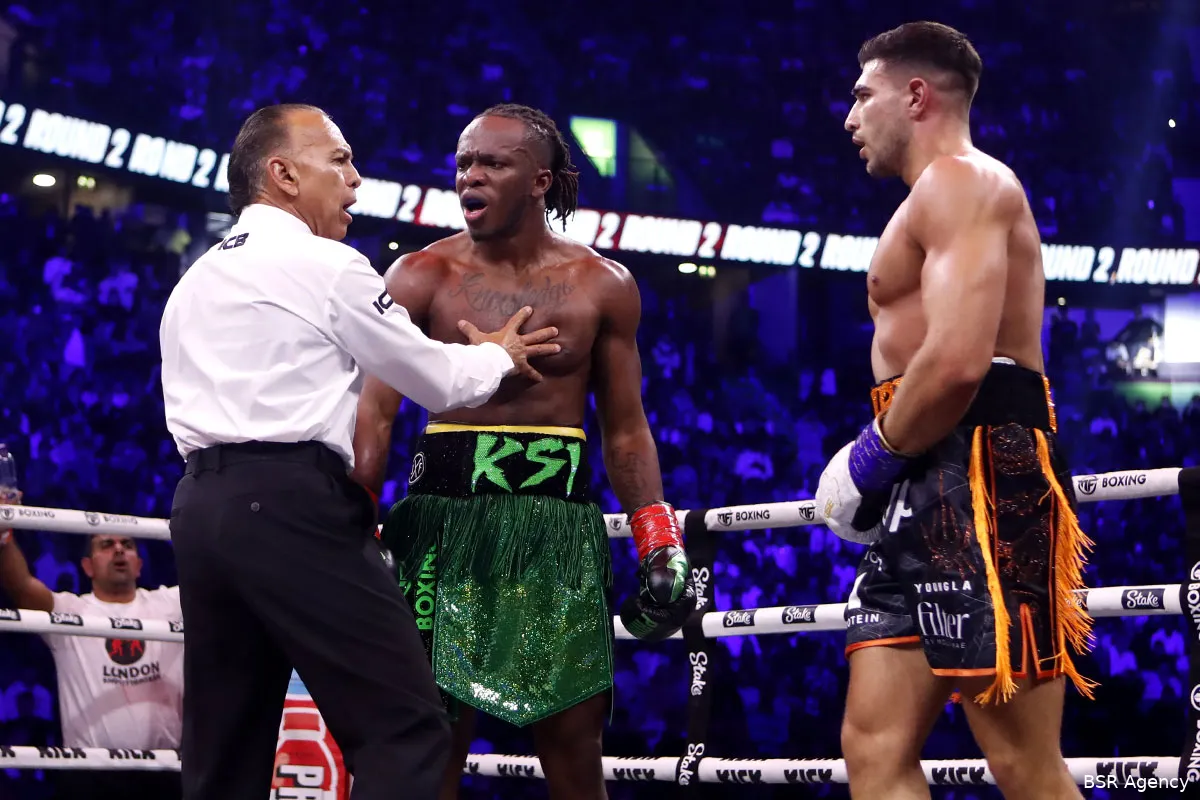 'Wat een grap': Uitslag Tommy Fury vs KSI gewijzigd na fout op scorekaart jury