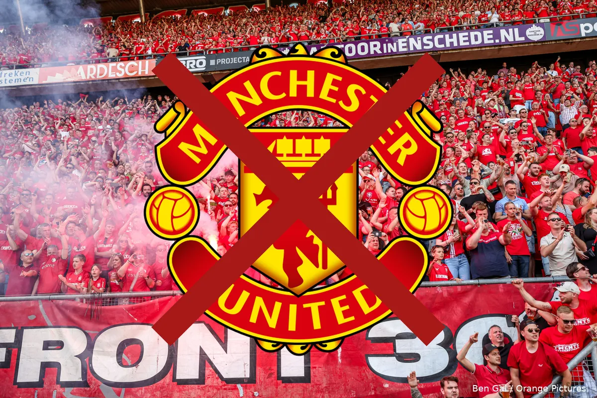 supporters fc twente manchester united logo kruis