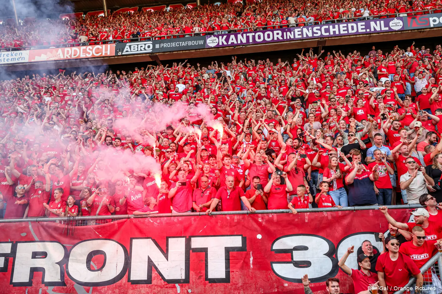 supporters vak p fakkels fc twente fc volendam 2023 2024