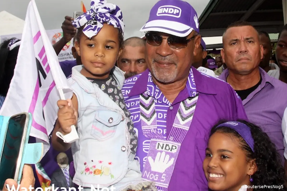 Bouterse's NDP wint verkiezingen Suriname