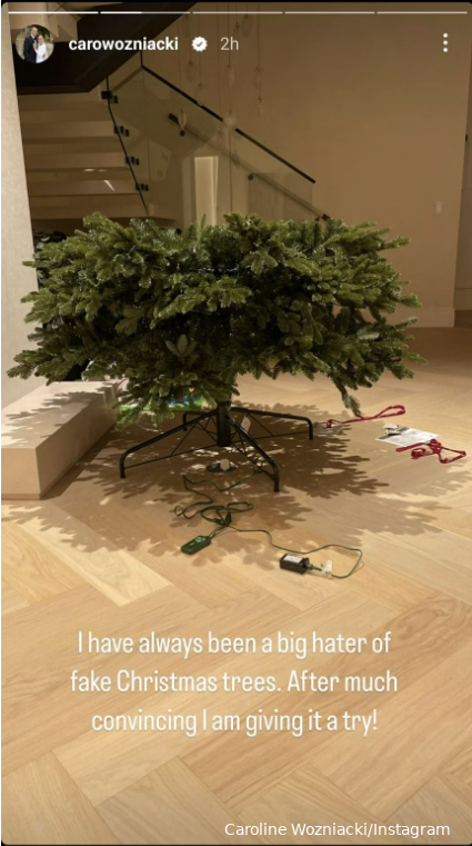 Wozniacki gears up Christmas celebrations in first year as family of four: "Big hater of fake trees"