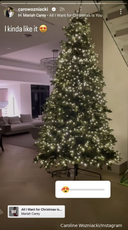 Wozniacki gears up Christmas celebrations in first year as family of four: "Big hater of fake trees"