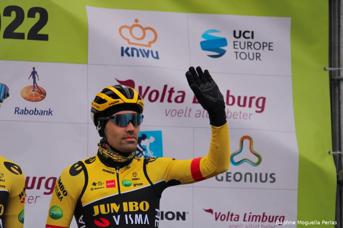 Lekke band houdt Dumoulin van podium in Volta Limburg Classic: 'Had nog willen meedoen'