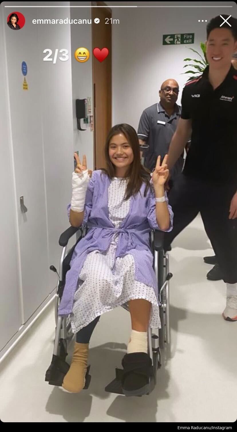 VIDEO) Two surgeries down for Raducanu, goes on Instagram live hungry and confused sending well wishes to her fans Tennisuptodate