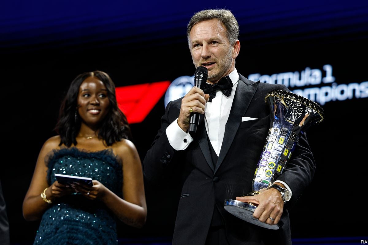 Horner draagt F1-succes Red Bull en Verstappen op aan Mateschitz bij FIA-gala