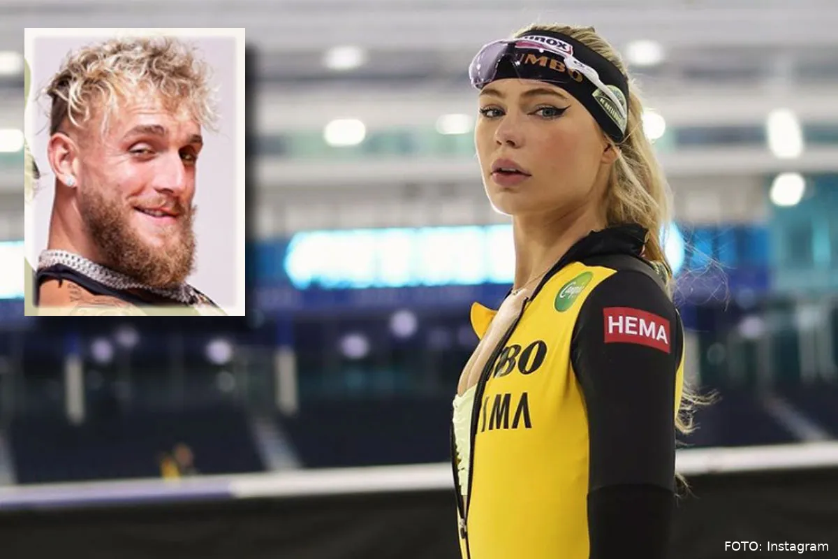 Jake Paul dit weekend in Nederland om Jutta Leerdam aan te moedigen tijdens wedstrijd?