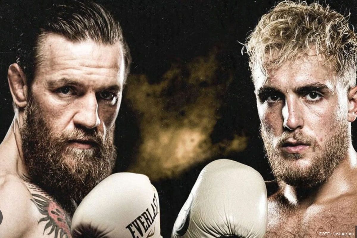 Conor McGregor en Jake Paul confrontatie in Manchester: 'Als dat maar goed gaat'