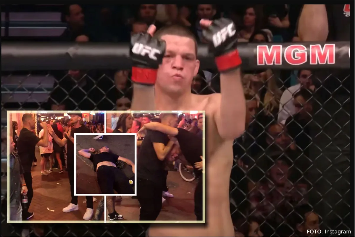 🎥 Man krijgt klappen van UFC-ster Nate Diaz: 'gelukkig heb ik het overleefd'