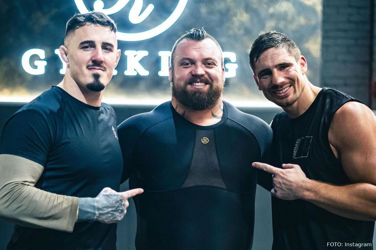 Chaos! Sterkste man Eddie Hall pikt klap niet op Face-Off MMA-wedstrijd