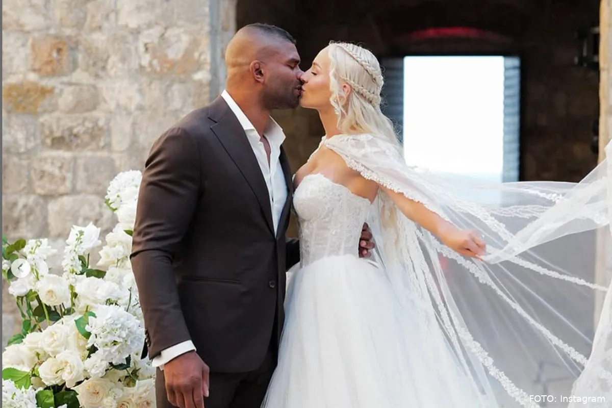 UFC vechtmachine Alistair Overeem getrouwd met grote liefde - sprookjesachtige setting