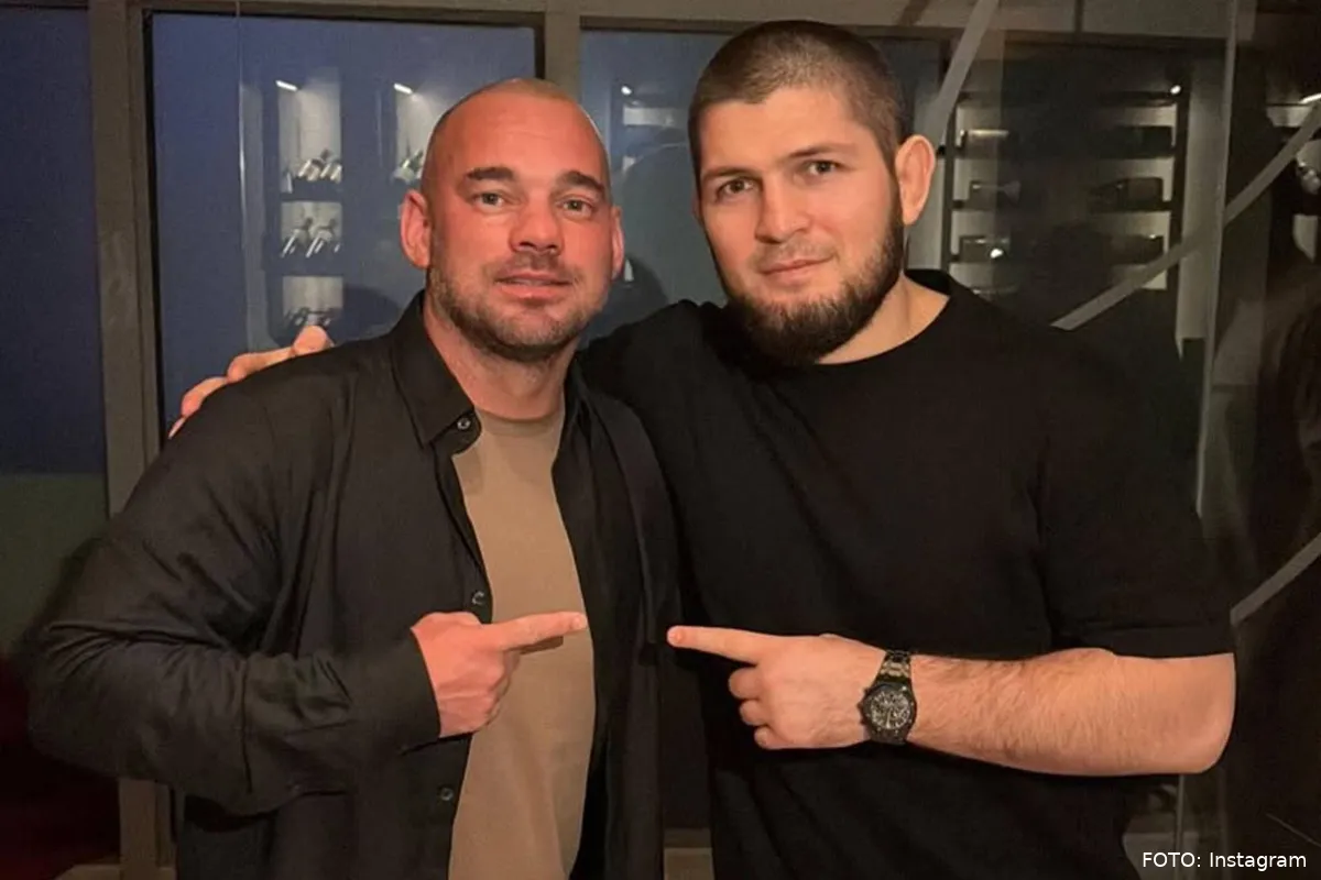 ‘Zoveel respect’ – Wesley Sneijder prijst UFC's Khabib, maar spaart Rico Verhoeven niet