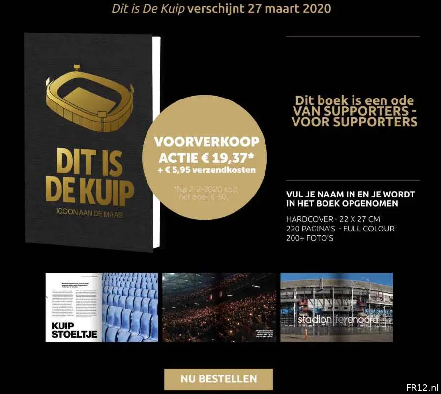 Supporters komen met een ode aan De Kuip