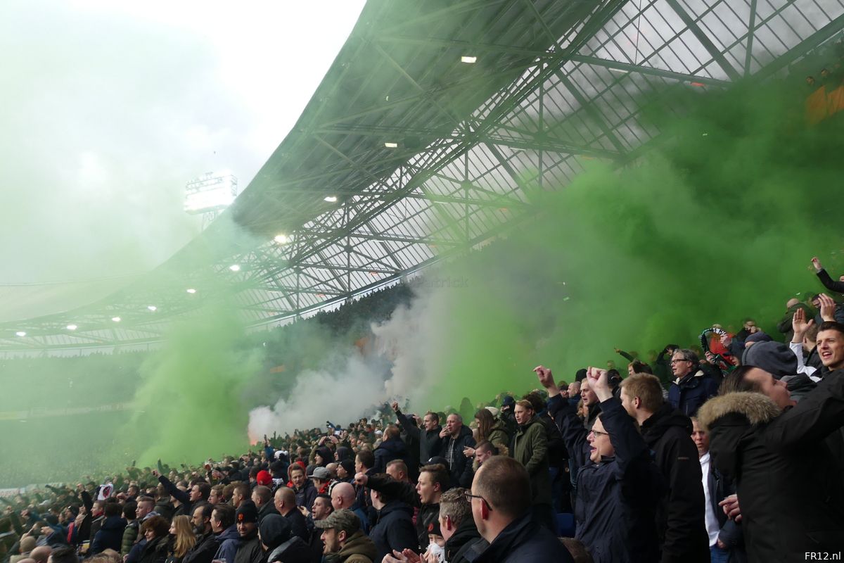 Feyenoord ontvangt wéér sanctie wegens vuurwerk