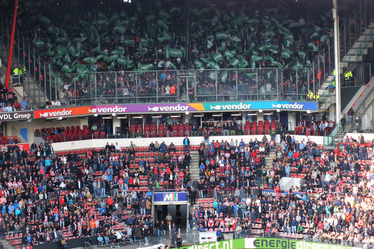 PSV wil uitvak uitbreiden voor Feyenoord-supporters