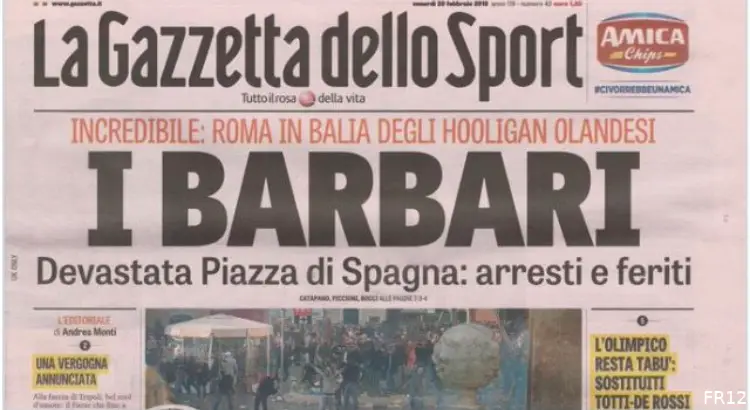 Fotoverslag Stedentrip wedstrijdbezoek Rome