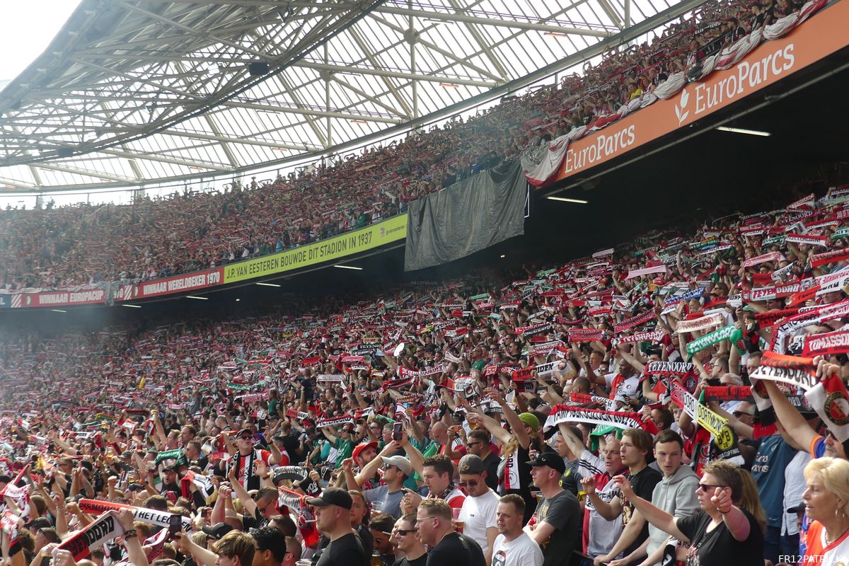 Feyenoord-supporters maken indruk: "Tijdens de wedstrijd kon je weinig horen"