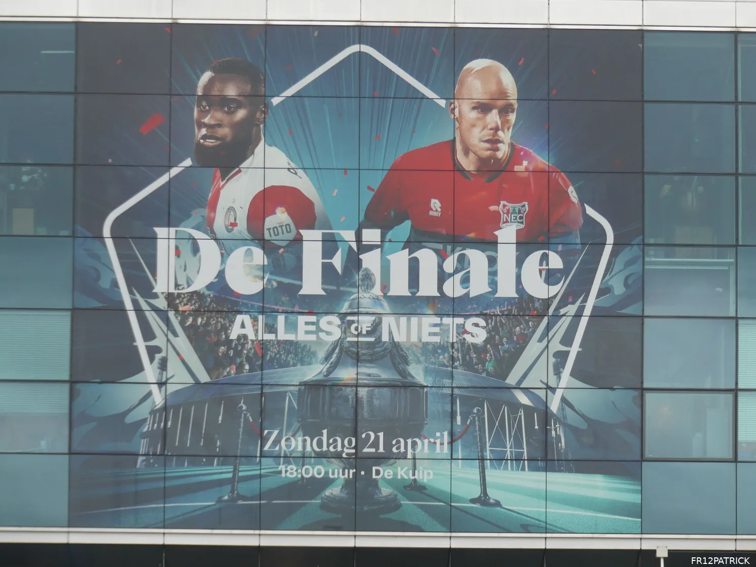 De Kuip maakt zich klaar voor de bekerfinale (foto's)