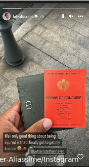 Felix Auger-Aliassime shows positive of injuries as he gains driving license