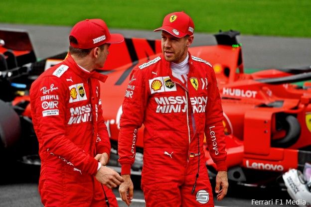 Geïrriteerde Vettel legt tegenvallend resultaat neer bij Leclerc