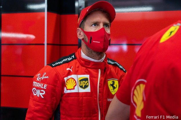 Vettel hekelde stemming na Grosjean-crash: 'Ik voelde dat helemaal niet zo'