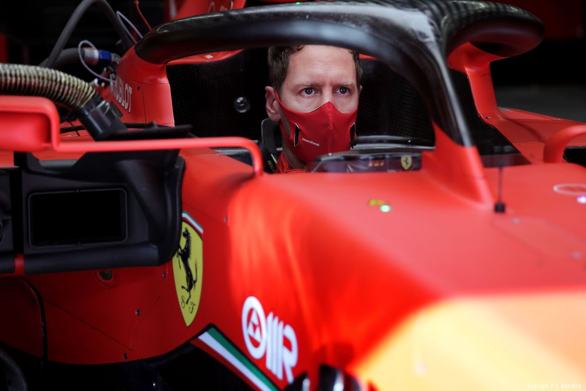 Vettel: 'Leclerc heeft nog veel jaren voor de boeg en er zullen ongetwijfeld podiums komen'