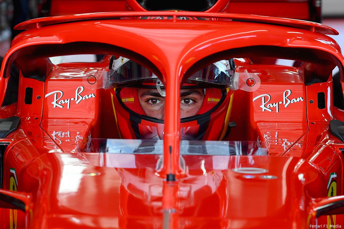'Sainz zat tijdens eerste Ferrari-test zeer dicht bij tijden van Leclerc'